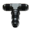 Load image into Gallery viewer, Vibrant -3AN Bulkhead Adapter Tee Fitting - Anodized Black Only - Main Product View