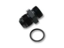 Load image into Gallery viewer, Vibrant -3AN Male Flare to -3 ORB Male Straight Adapter w/O-Ring - Anodized Black - Detail View