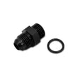 Load image into Gallery viewer, Vibrant -3AN Male Flare to -4 ORB Male Straight Adapter w/O-Ring - Anodized Black - Side View