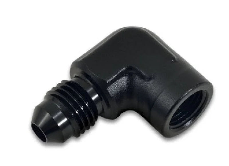 Vibrant -3AN to 1/8in NPT 90 Degree Adapter Fitting - Back View