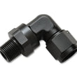 Load image into Gallery viewer, Vibrant -3AN to 1/8in NPT Female Swivel 90 Degree Adapter Fitting - Side View