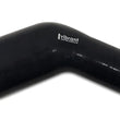 Load image into Gallery viewer, Vibrant 3in ID x 3.50in ID Gloss Black Silicone 45 Degree Transition Elbow - Side View