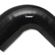 Load image into Gallery viewer, Vibrant 3in ID x 3.5in ID x 4in Long Gloss Black Silicone 90 Degree Transition Elbow - Detail View