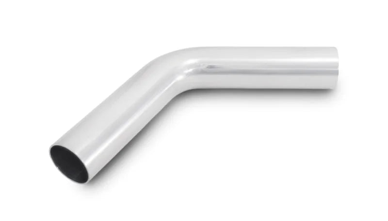 Vibrant 3in O.D. Universal Aluminum Tubing (60 degree Bend) - Polished - Side View