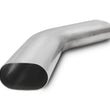 Load image into Gallery viewer, Vibrant 3in Oval (Nominal Size) T304 SS 45 deg Mandrel Bend 6in x 6in leg lengths - Main Product View