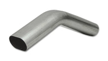 Load image into Gallery viewer, Vibrant 3in Oval (Nominal Size) T304 SS 45 deg VERTICAL Mandrel Bend 6in x 6in leg lengths - Main Product View