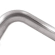 Load image into Gallery viewer, Vibrant 3in Oval (Nominal Size) T304 SS 90 deg VERTICAL Mandrel Bend 6in x 6in leg lengths - Side View
