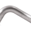 Load image into Gallery viewer, Vibrant 3in Oval (Nominal Size) T304 SS 90 deg VERTICAL Mandrel Bend 6in x 6in leg lengths - Side View