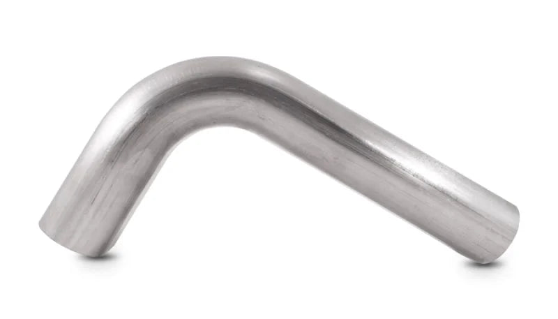 Vibrant 3in Oval (Nominal Size) T304 SS 90 deg VERTICAL Mandrel Bend 6in x 6in leg lengths - Side View