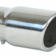 Load image into Gallery viewer, Vibrant 3in Round SS Bolt-On Exhaust Tip (Single Wall Angle Cut Rolled Edge) - Side View