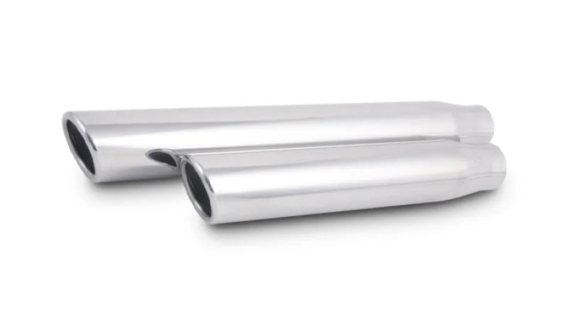 Vibrant 3in Round SS Exhaust Tip (Single Wall Angle Cut Rolled Edge) - Installation View