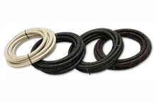 Load image into Gallery viewer, Vibrant -4 AN Two-Tone Black/Blue Nylon Braided Flex Hose (5 Foot Roll) - Installation View