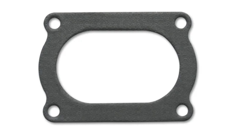 Vibrant 4 Bolt Flange Gasket 4in O.D. Oval Tubing (Matches #13177S) - Side View