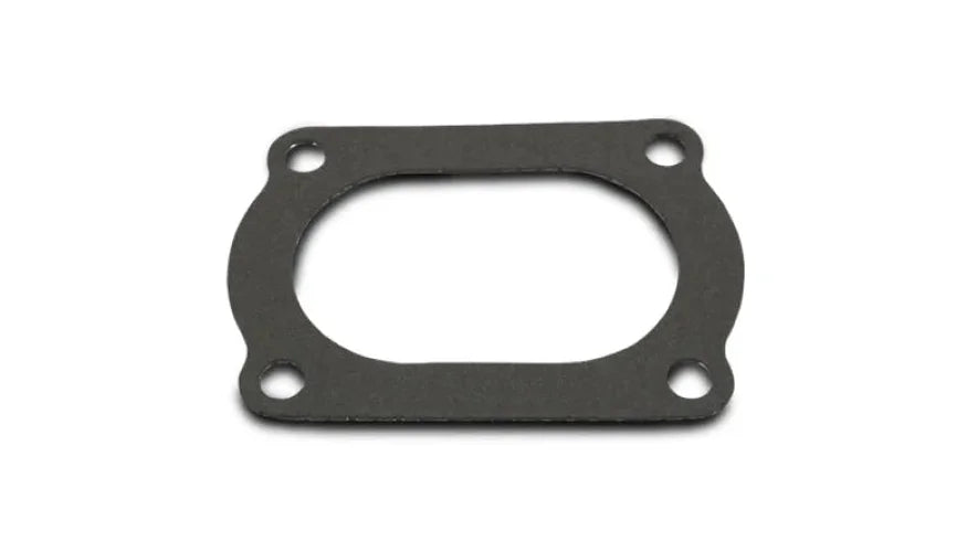 Vibrant 4 Bolt Flange Gasket 4in O.D. Oval Tubing (Matches #13177S) - Back View