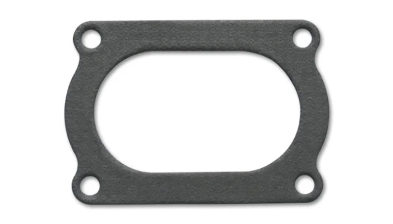 Vibrant 4 Bolt Flange Gasket for 3.5in O.D. Oval tubing (Matches #13176S) - Side View