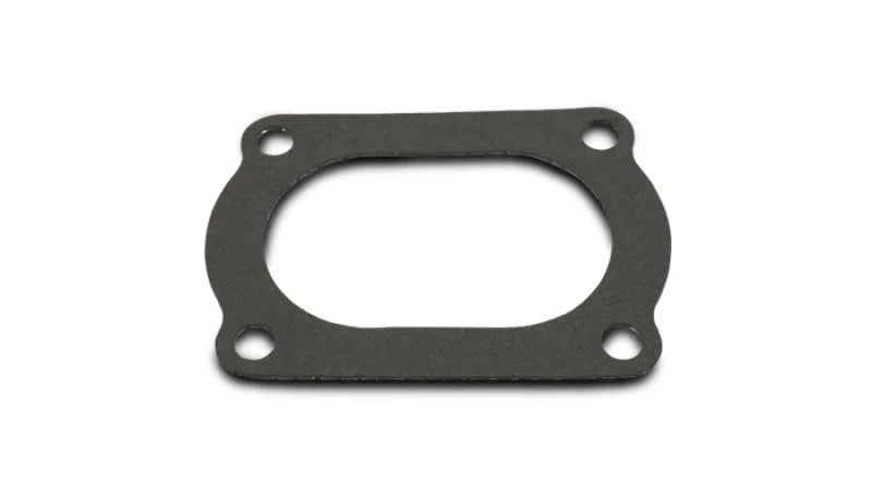Vibrant 4 Bolt Flange Gasket for 3in O.D. Oval tubing (Matches #13175S) - Side View