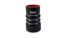 Load image into Gallery viewer, Vibrant 4 Ply Aramid Hump Hose w/3 SS Rings 4.5in ID x 6in Length - Black - Main Product View