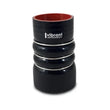 Load image into Gallery viewer, Vibrant 4 Ply Aramid Hump Hose w/3 SS Rings 6in ID x 8in Length - Black - Main Product View