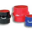 Load image into Gallery viewer, Vibrant 4 Ply Aramid Hump Hose w/3 SS Rings 6in ID x 8in Length - Black - Back View