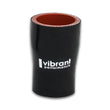Load image into Gallery viewer, Vibrant 4 Ply Aramid Reducer Coupling 2.5in I.D. x 4in I.D. - Gloss Black - Side View