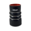 Load image into Gallery viewer, Vibrant 4 Ply Aramid Reinf Silicone Hump Hose conn 3in ID x 6in long 3 reinforcement ring MATTE BLK - Main Product View