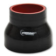 Load image into Gallery viewer, Vibrant 4 Ply Reducer Couper 1.5in ID x 1.375in ID x 3in Long - Black - Detail View