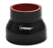 Load image into Gallery viewer, Vibrant 4 Ply Reducer Couper 3.5in ID x 3.75in ID x 3.0in Long - Black - Detail View