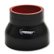 Load image into Gallery viewer, Vibrant 4 Ply Reducer Couper 4.0in ID x 3.50in ID x 4.50in Long - Black - Detail View