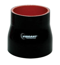 Load image into Gallery viewer, Vibrant 4 Ply Reducer Coupling 1in x 1.25in x 3in Long (BLACK) - Back View