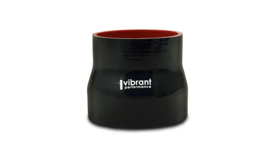 Vibrant 4 Ply Reducer Coupling 5in x 6in x 3.5in long - Black - Side View