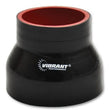 Load image into Gallery viewer, Vibrant 4 Ply Reducer Coupling .75in x .50in x 4in Long - Black - Back View