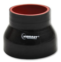 Load image into Gallery viewer, Vibrant 4 Ply Reducer Coupling .75in x .50in x 4in Long - Black - Back View