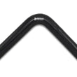 Load image into Gallery viewer, Vibrant 4 Ply Reinforced Silicone Elbow Connector - 1in ID x 8in Leg 90 Deg Elbow (BLACK) - Main Product View