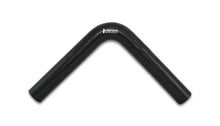 Load image into Gallery viewer, Vibrant 4 Ply Reinforced Silicone Elbow Connector - 1in ID x 8in Leg 90 Deg Elbow (BLACK) - Main Product View
