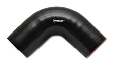 Load image into Gallery viewer, Vibrant 4 Ply Reinforced Silicone Elbow Connector - 2.5in I.D. - 90 deg. Elbow (BLACK) - Main Product View