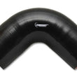 Load image into Gallery viewer, Vibrant 4 Ply Reinforced Silicone Elbow Connector - 4.5in I.D. - 90 deg. Elbow (BLACK) - Main Product View