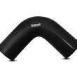 Load image into Gallery viewer, Vibrant 4 Ply Reinforced Silicone Elbow Connector - 4.5in I.D. - 90 deg. Elbow (BLACK) - Side View