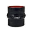 Load image into Gallery viewer, Vibrant 4 Ply Reinforced Silicone Hump Hose Connector - 1.5in I.D. x 3in long (BLACK) - Side View