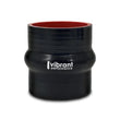 Load image into Gallery viewer, Vibrant 4 Ply Reinforced Silicone Hump Hose Connector - 1.5in I.D. x 3in long (BLACK) - Side View