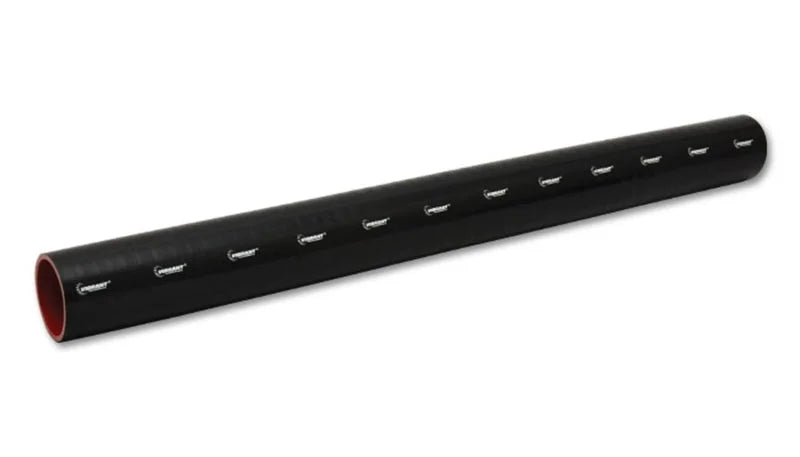 Vibrant 4 Ply Reinforced Silicone Straight Hose Coupling - 1.5in I.D. x 36in long (Black) - Main Product View