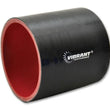 Load image into Gallery viewer, Vibrant 4 Ply Reinforced Silicone Straight Hose Coupling - 1.5in I.D. x 3in long (Black) - Side View