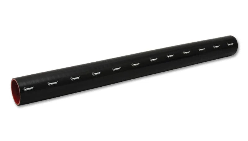Vibrant 4 Ply Reinforced Silicone Straight Hose Coupling - 1.75in I.D. x 36in Long (Black) - Back View