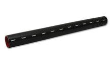 Load image into Gallery viewer, Vibrant 4 Ply Reinforced Silicone Straight Hose Coupling - 2.25in I.D. x 36in Long (BLACK) - Back View
