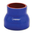 Load image into Gallery viewer, Vibrant 4 Ply Reinforced Silicone Transition Connector - 2in I.D. x 2.5in I.D. x 3in long (BLUE) - Main Product View