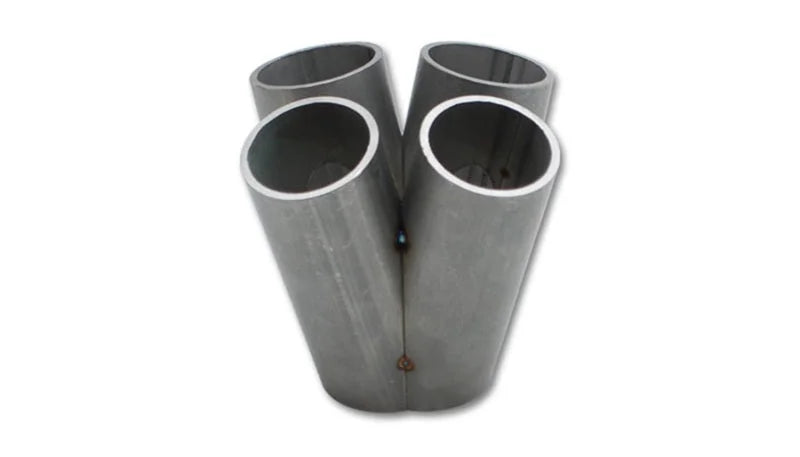 Vibrant 4 into 1 SS Turbo Mani Collector for GT28/30/35 in Flange 48mm Pipe OD 4.5in tall 58mm out - Main Product View