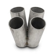 Load image into Gallery viewer, Vibrant 4 into 1 SS Turbo Mani Collector for T3 T3/T4 in Flange 48mm Pipe OD 3in tall 72mmx48mm out - Side View