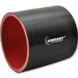 Load image into Gallery viewer, Vibrant 4.25in I.D. x 3in Long Gloss Black Silicone Hose Coupling - Side View