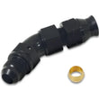 Load image into Gallery viewer, Vibrant 45 Degree 3/8in Tube to Male -6AN Flare Adapter w/ Olive Inserts - Main Product View