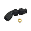 Load image into Gallery viewer, Vibrant 45 Degree 5/16in Tube to Female 6AN Adapter - Side View
