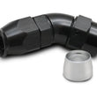 Load image into Gallery viewer, Vibrant 45 Degree One Piece Hose End for PTFE Lined Hose Size -8AN - Main Product View